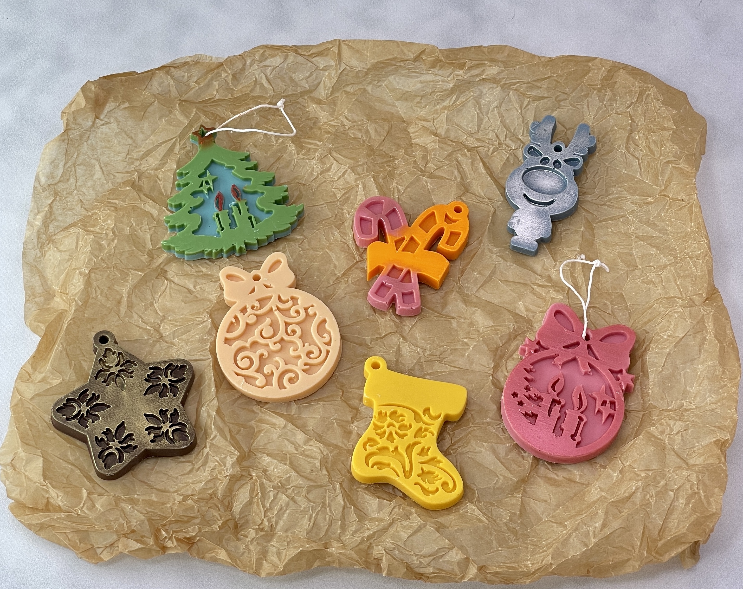 Набор ёлочных игрушек (10 шт) - 