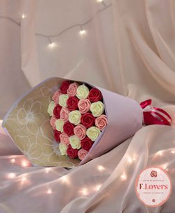 Букет из 27 шоколадных роз "Любовь"