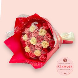 Букет из 25 шоколадных роз "Любовь"