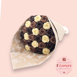 Букет из 27 шоколадных роз "Классика"