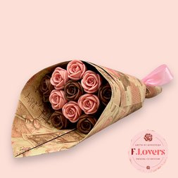 Букет из 11 шоколадных роз "Гармония"