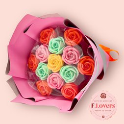 Букет из 13 шоколадных роз "Флирт2"