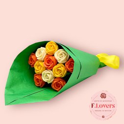 Букет из 11 шоколадных роз "Фантазия"