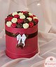 Коробка из 35 шоколадных роз "Приятный вечер"