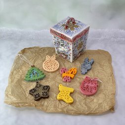 Ёлочные игрушки из шоколада (10 шт)